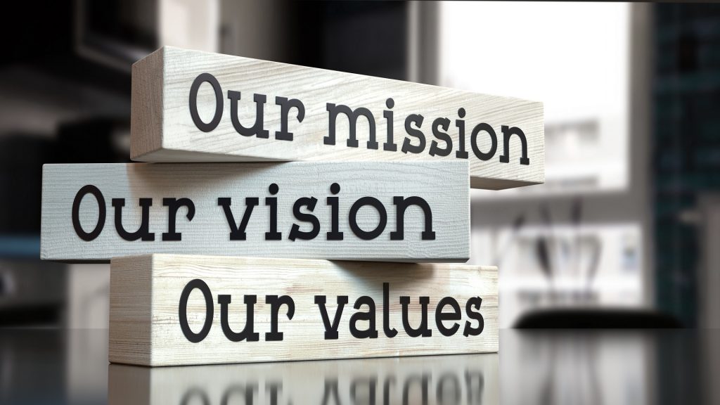 Our mission vision values